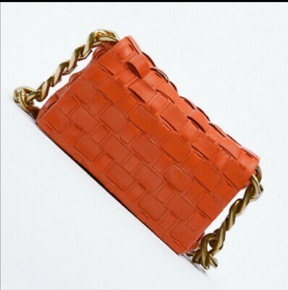 Zara leather chain shoulder bag - Picture 8 of 9